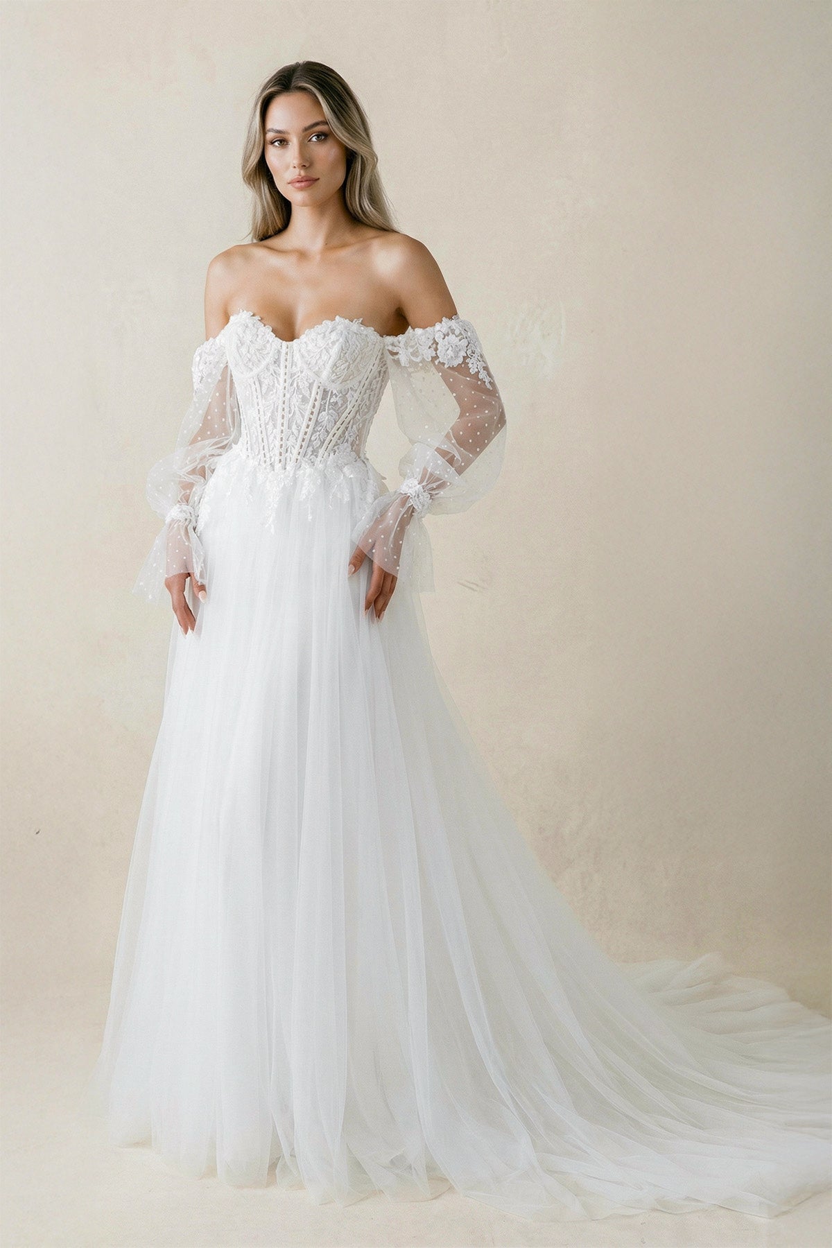 Long Sleeves Wedding Dresses - SHE IS ME