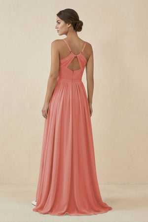 Sweetheart A - Line Chiffon Bridesmaid Dress in Mulberry - SHE IS ME Bridesmaid Dresses
