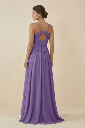 Sweetheart A - Line Chiffon Bridesmaid Dress in Tahiti - SHE IS ME Bridesmaid Dresses