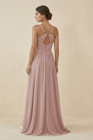 Sweetheart A - Line Chiffon Bridesmaid Dress in Toffee - SHE IS ME Bridesmaid Dresses