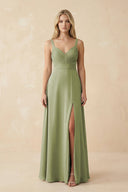 Sweetheart A - Line Pleated Chiffon Bridesmaid Dress - SHE IS ME Bridesmaid Dresses